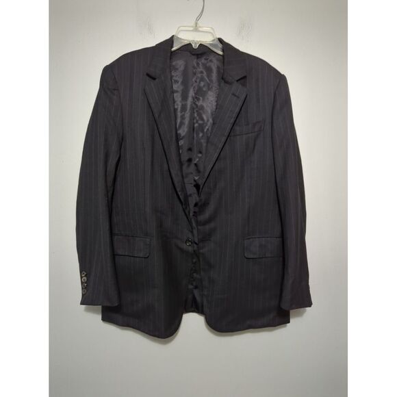 Whitcomb & Shaftesbury Mens Bespoke Sport Coat‎ Two Button Dark Gray Size 40R